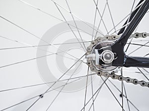 Bicycle Wheel Spoke and Chain details photo