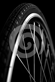 Bicycle wheel with tire