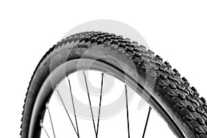 Bicycle wheel and tyre tread