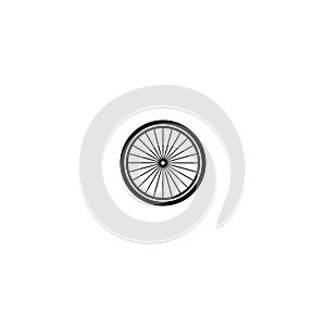 Bicycle wheel vector icon