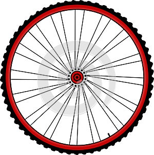 Bicycle wheels photo