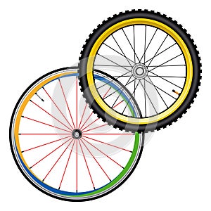 Bicycle wheels for road and mountain bike