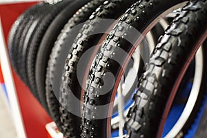 Bicycle winter tires an assortment of store