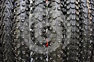 Bicycle winter tires an assortment of store