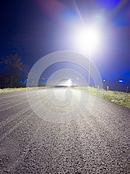 bicyclepath at night