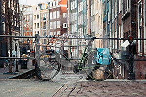 The bicycles of Amsterdam, with a beautiful vintage look