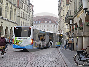 Bicycles and bendy-bus