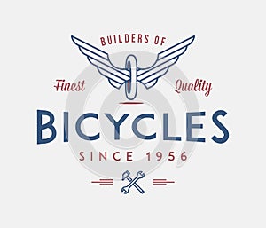 Bicycles builders illustration