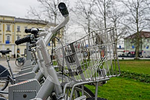 Bicycles and city, transportation