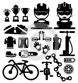 Bicycles icons