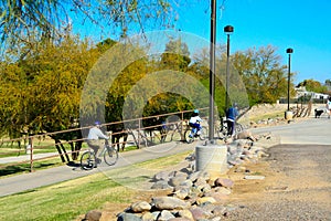 Bicycles on multi-use pathway