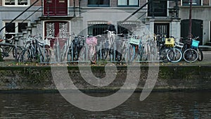 Bicycles parked parking