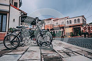 Bicycles parking at Toscana Valley in Khaoyai