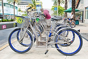 Bicycles for rent in Miami Beach