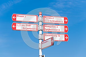 Bicyclists directional signs