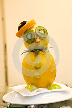 Biddy made of fresh fruits photo