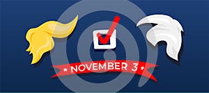 Vote check mark for election.