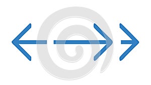 Bidirectional Arrow Icon for Exchange, Transfer, and Comparison, vector design Generative AI