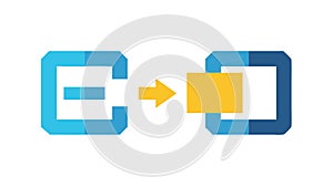 Bidirectional Data Flow for Integrated Systems, vector design Generative AI