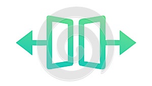 Bidirectional Data Transfer, File Exchange Sync Icon, vector design Generative AI