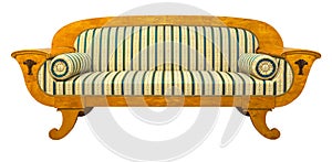 Biedermeier sofa isolated photo
