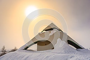Biei, Hokkaido, Japan Winter Observation Deck