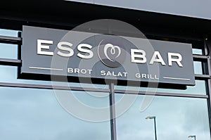 Bielefeld, Germany - August 28, 2021: ESSBAR BROT SALAT GRILL Restaurant