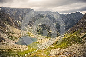 Bielovodská dolina vo Vysokých Tatrách na Slovensku. Slovenská krajina.