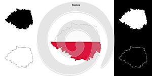 Bielsk outline map