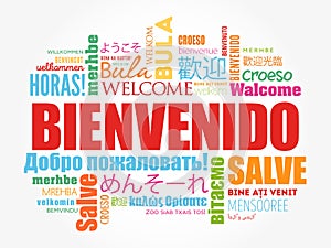 Bienvenido , Welcome in Spanish photo