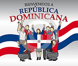 Bienvenidos a Republica Dominicana -Welcome to Dominican Republic in Spanish language- photo