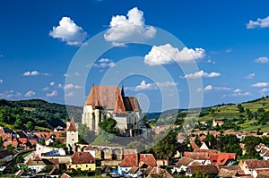 Biertan village in Transylvania, Romania