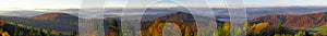 Bieszczady mountains panorama from Wujskie hill