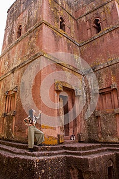 Biet Ghiorgis, Rock Hewn Orthodox Church, Lalibela in Ethiopia