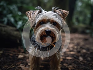 Biewer Terrier dog created with Generative AI technology