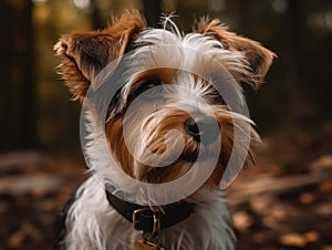 Biewer Terrier dog created with Generative AI technology