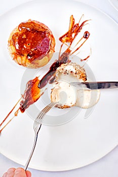 Biffin, Creme Brulee, Fired Ice Cream,