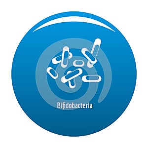 Bifidobacteria icon blue photo