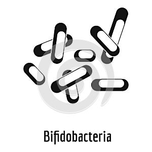 Bifidobacteria icon, simple style. photo
