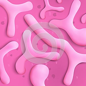 Bifidobacterium Bacteria Colony Realistic Vector photo