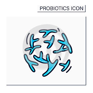 Bifidobacterium color icon