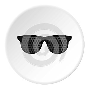 Bifocals icon circle