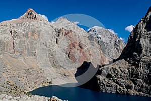 Big Allo lake in Fann mountains, Middle Asia Tajikistan