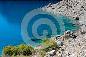 Big Allo lake in Fann mountains, Middle Asia Tajikistan