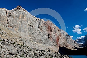 Big Allo lake in Fann mountains, Middle Asia Tajikistan