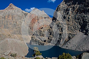 Big Allo lake in Fann mountains, Middle Asia Tajikistan