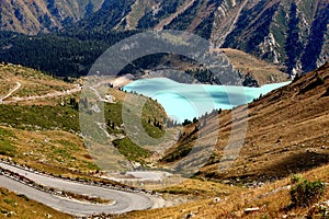 Big Almaty Lake inTien Shan Mountains