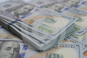 Big amount of money US dolar as for financial and business concept