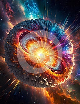 Big bang supernova explosion