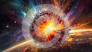 Big bang supernova explosion